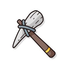weapon axe doodle