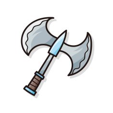 weapon axe doodle N3