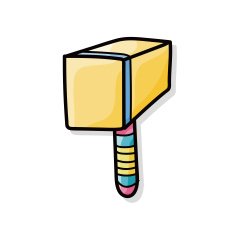 weapon hammer doodle N7