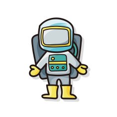 astronaut doodle N2