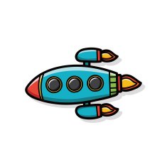 spaceship doodle N10