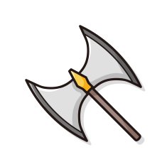 weapon axe doodle N6