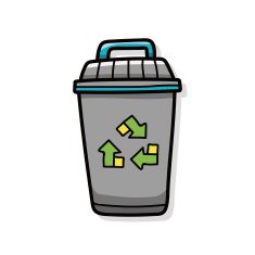 recycled garbage doodle N5