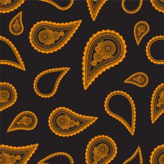 Abstract seamless paisley background