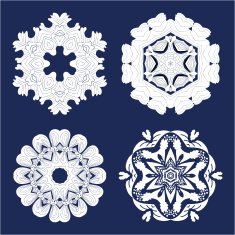 Tattoo Flower Mandala Doodle Vector Designs