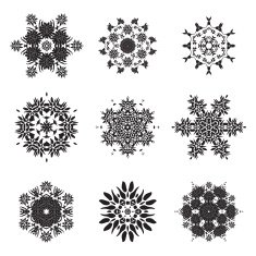 Tattoo Flower Mandala Doodle Vector Designs N7