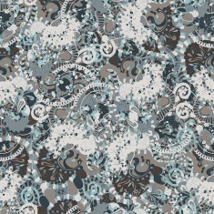 Tracery seamless loops doodle wind pattern Handmade texture doodling design N2