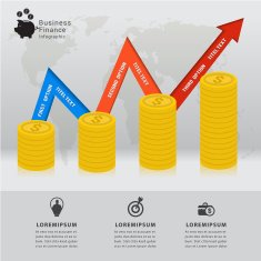 Business finance infographic concept
