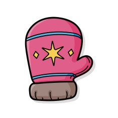 winter gloves doodle