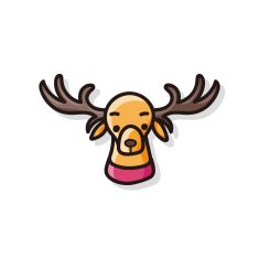 reindeer doodle
