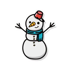 snowman doodle N3