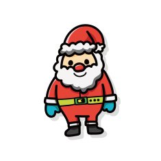 santa claus doodle N3