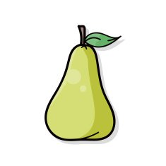 fruits pear doodle N2