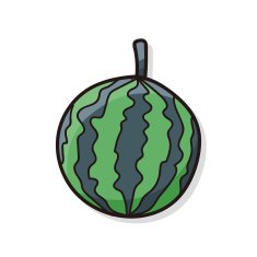 fruits watermelon doodle N2