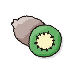 fruits kiwi doodle N2
