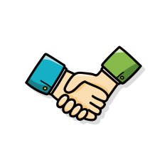 Shake hands doodle N2