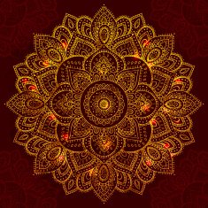 Beautiful Indian floral mandala ornament N9