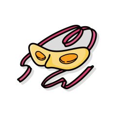 birthday mask doodle