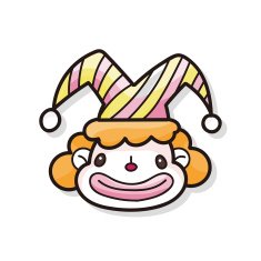 Clown doodle N3