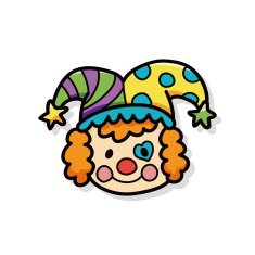 Clown doodle N4