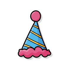 birthday hat doodle N2