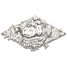 Halloween design vector illustration