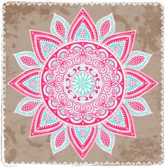 Beautiful Indian floral mandala ornament N12