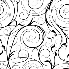 Swirling plant pattern