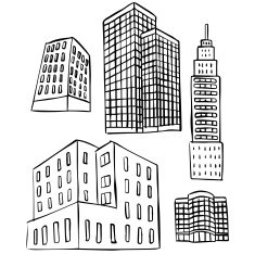 vector set of building N2