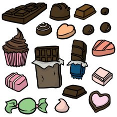 vector set of chocolate N2