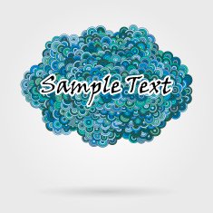 cloud shaped speech bubble N2