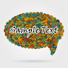 speech bubble vector background N2