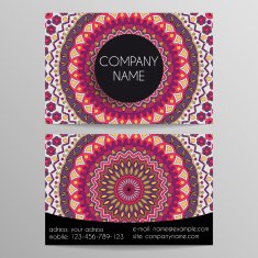 business card from patterns N10