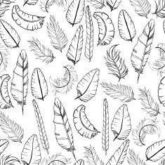 Doodle Feather Pattern N3