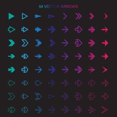 Isolated arrows set undo and previous buttons N5