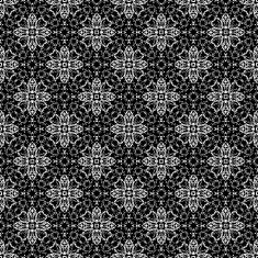 Doodle seamless pattern in black and white N6