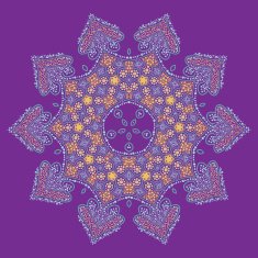 Doodle oriental mandala