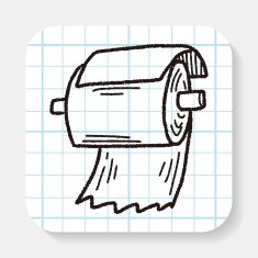 toilet paper doodle