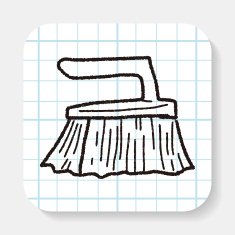clean brush doodle