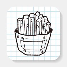 French Fries Doodle N5