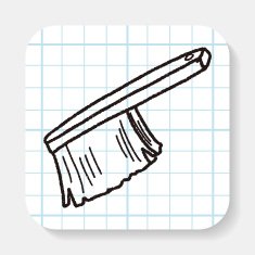 clean brush doodle N4