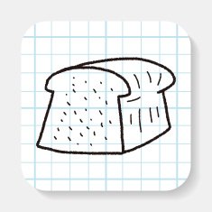 toast doodle drawing N2