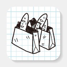 shopping bag doodle N2