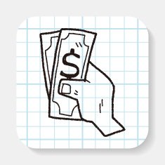 money doodle drawing N2