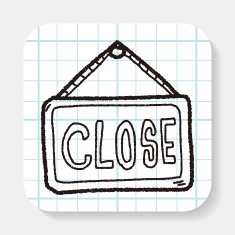 close banner doodle