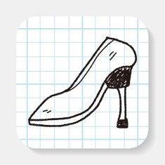 High-heeled shoes doodle N3