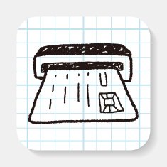 ATM doodle drawing N2