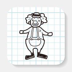 Clown doodle N5