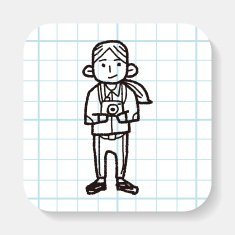 photographer doodle