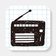 radio doodle drawing